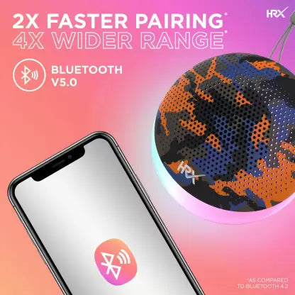 HRX X-Boost 5T with 6 Mode LED Technology Portable 5 W Bluetooth Speaker (Titan Grey, Mono Channel) HRX X-Boost 5T with 6 Mode LED Technology Portable 5 W Bluetooth Speaker (Titan Grey, Mono Channel)